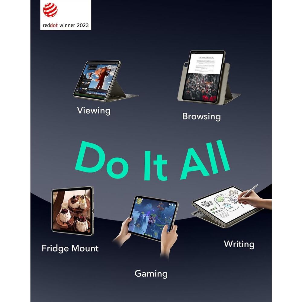 ESR For IPad Air 13 Inch Case (2025/2024) M3/M2, Removable Magnetic Cover, Adjus - Picture 8 of 16